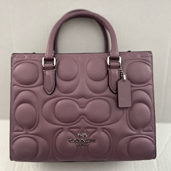 Coach Maggie Small Tote Bag Signature Leather CY670 Jasmine - Picture 4 of 10